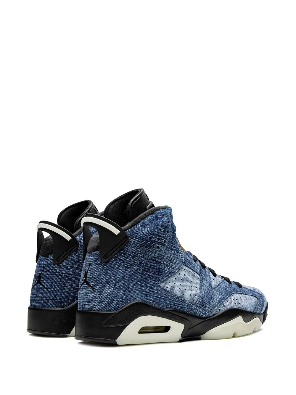 Washed Denim High Sneakers