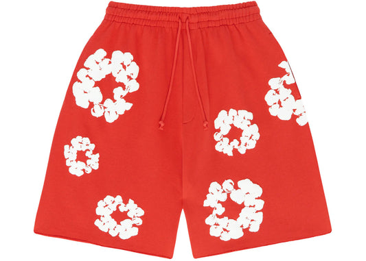 Denim Trs shorts - Red