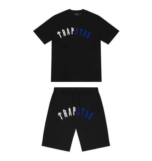 Arch Chenile shorts and tee - Black/Blue