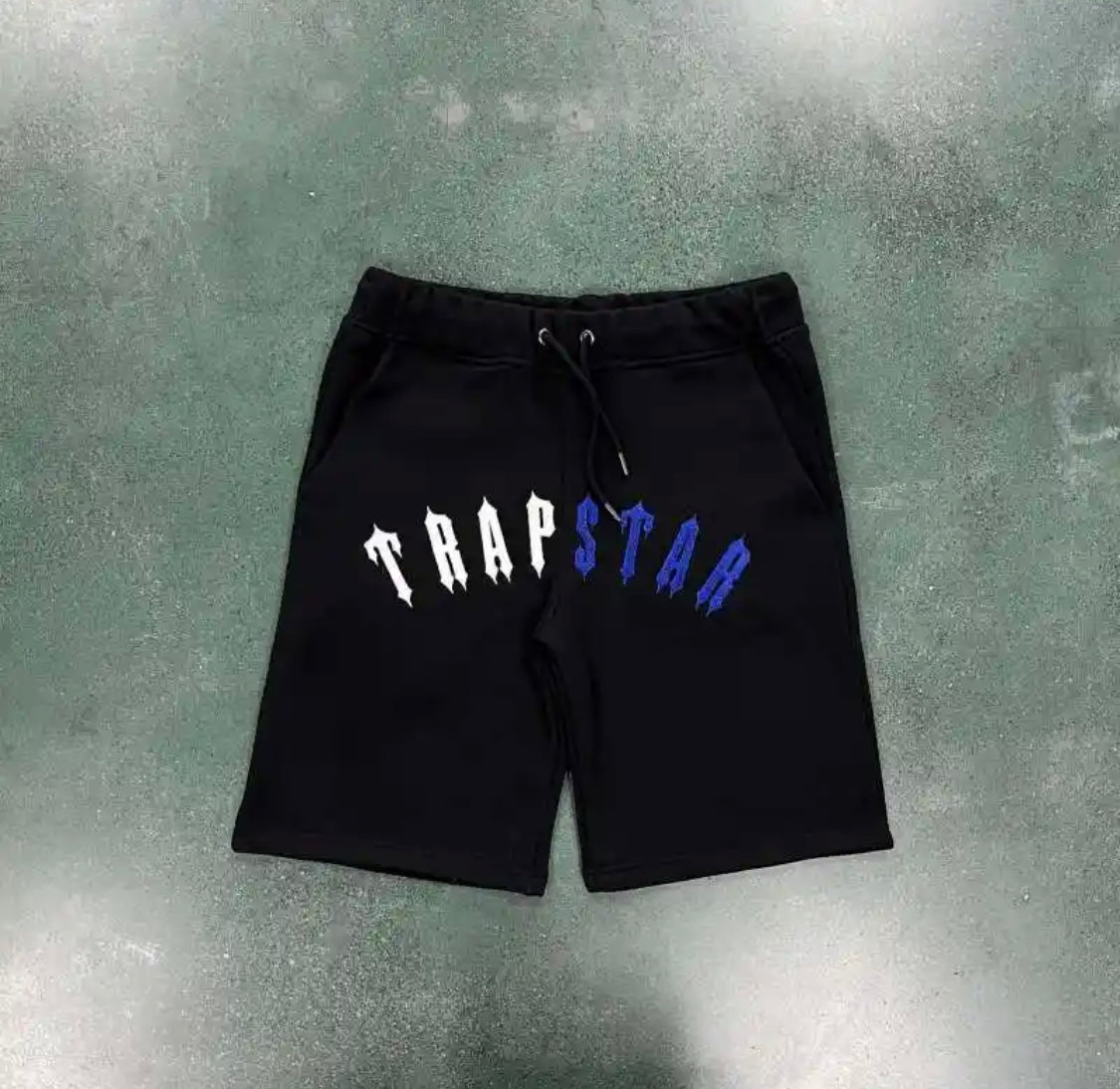 Arch Chenile shorts and tee - Black/Blue