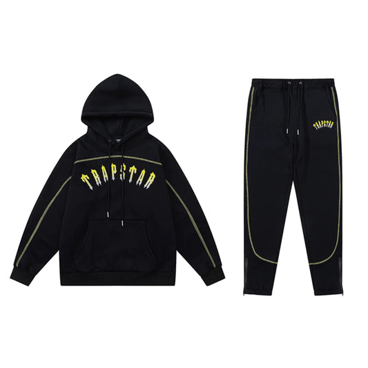 Black and Yellow Tracksuit set