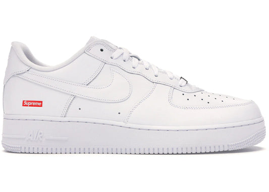 White low Shoes with red logo